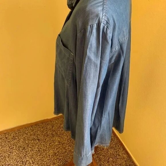 NWOT Gibson Latimer Long Sleeve Hi/Low Top #25 - Picture 2 of 4